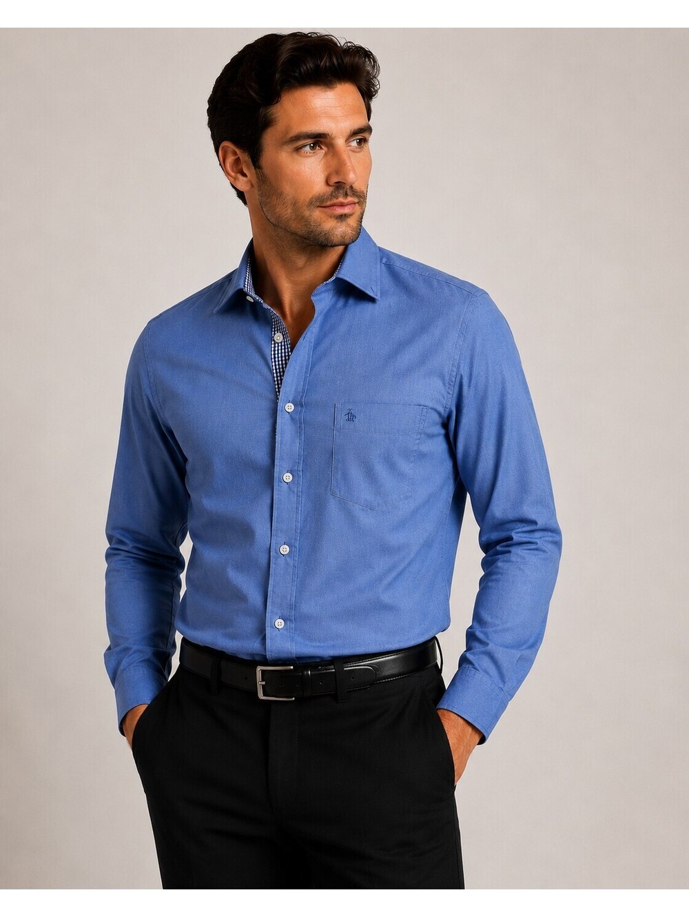 Original Penguin Heritage Men’s Blue Oxford Button Down Cotton Shirt 15 32/33